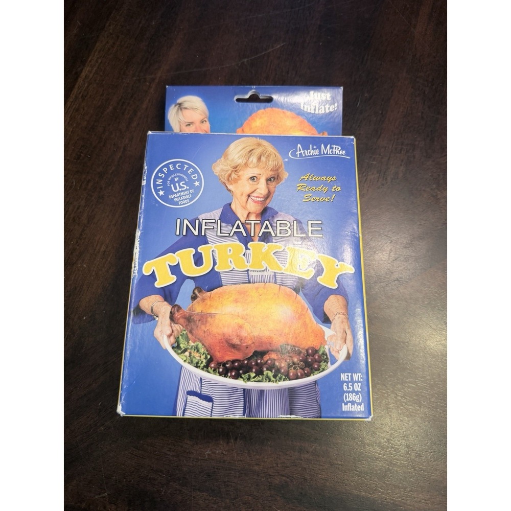 Inflatable Turkey Thanksgiving Blow Up Gag Gift Archie McPhee gift